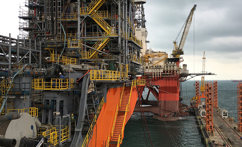 Offshore oil production and shipbuilding